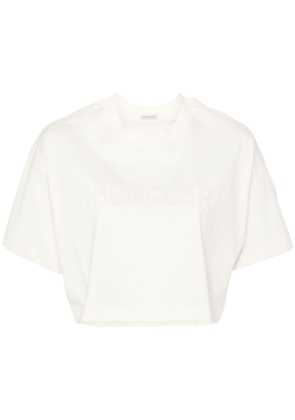 Moncler sequin-embellished T-shirt - Neutrals