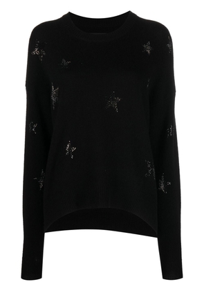 Zadig&Voltaire star-print cashmere jumper - Black
