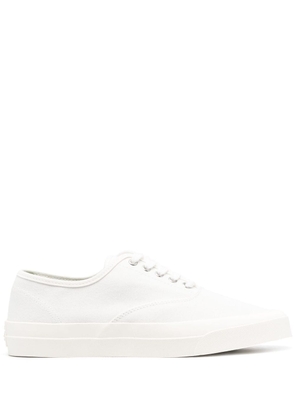 Maison Kitsuné canvas lace-up sneakers - White