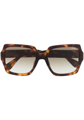 Moschino Eyewear tortoise square-frame sunglasses - Brown
