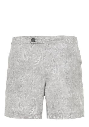 Brunello Cucinelli paisley-print swim shorts - Grey