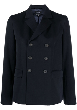A.P.C. double-breasted jacket - Blue