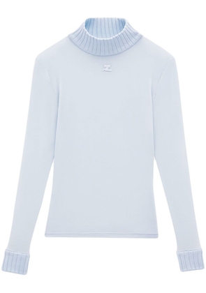 Courrèges Reedition second-skin top - Blue