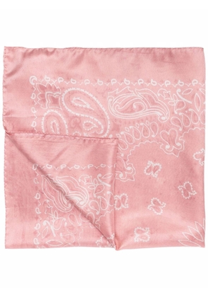 Golden Goose silk bandana scarf - Pink