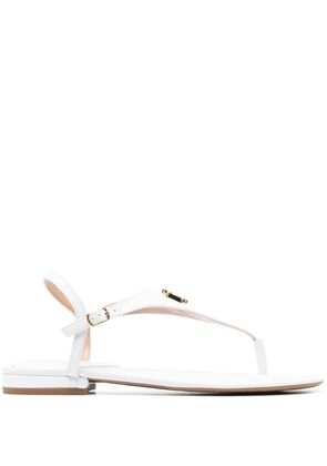 Lauren Ralph Lauren Ellington logo-lettering sandals - White