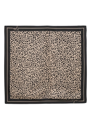 Golden Goose leopard-print silk foulard - Neutrals
