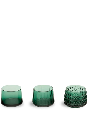 XLBoom Dim tealight candle holders (set of three) - Green