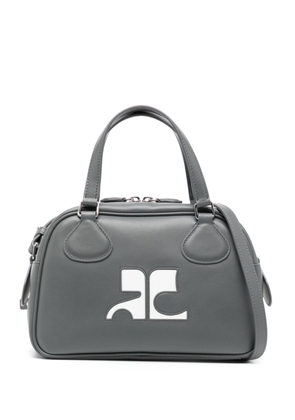 Courrèges Reedition leather tote bag - Grey
