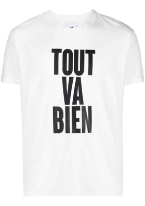 PT Torino slogan-print cotton T-shirt - White