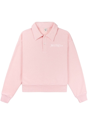 Sporty & Rich Rizzoli cropped cotton sweatshirt - Pink