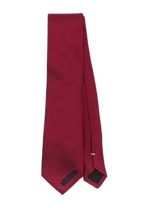 Moschino embroidered silk tie