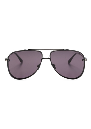 TOM FORD Eyewear Leon pilot-frame sunglasses - Black