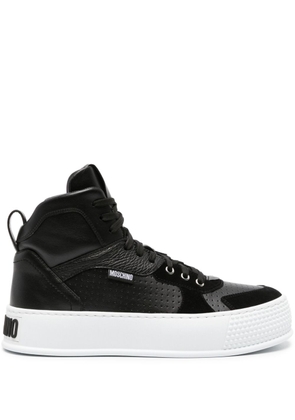 Moschino Bumps & Stripes high-top sneakers - Black