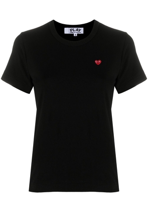 Comme Des Garçons Play embroidered-logo cotton T-shirt - Black