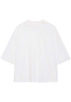 ANINE BING Palmer logo-charm T-shirt - White