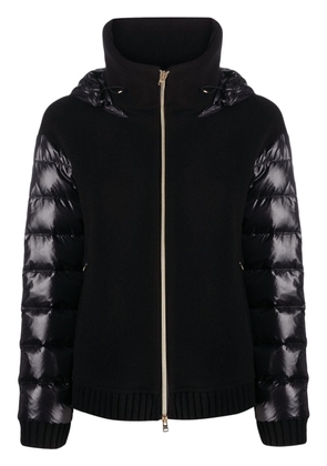 Herno padded-sleeve hooded jacket - Black