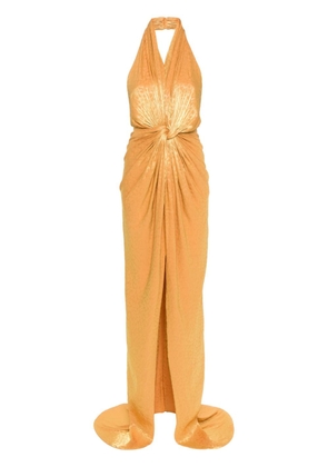 Costarellos Colette georgette gown - Orange