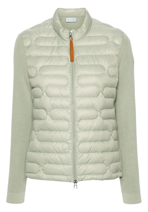 Moncler logo-patch quilted-panel jacket - Green