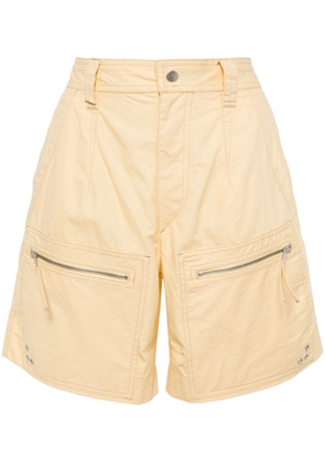MARANT ÉTOILE Kynan cotton cargo shorts - Yellow