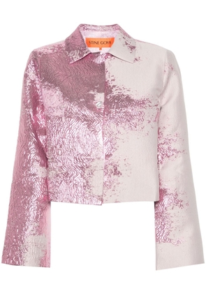 Stine Goya Sgkiana abstract-pattern blazer - Pink