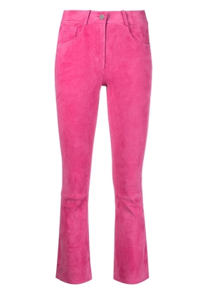 Arma slim cropped-leg trousers - Pink