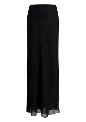 KHAITE The Mauva silk maxi skirt - Black