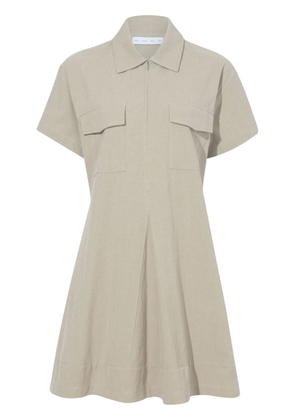 Proenza Schouler White Label Carmine zipped short dress - Neutrals