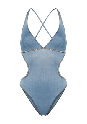 Ermanno Scervino chain-detail swimsuit - Blue