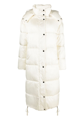 P.A.R.O.S.H. padded single-breasted coat - White