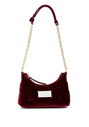 Maison Margiela micro Glam Slam velvet shoulder bag - Red