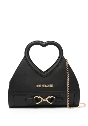 Love Moschino heart-handles tote bag - Black