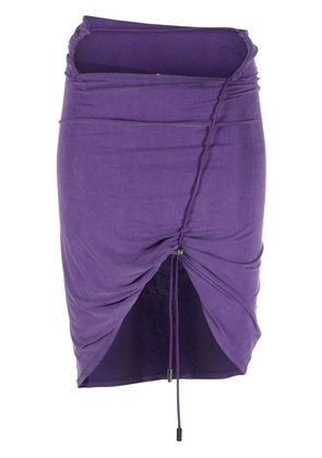 Jacquemus La jupe Espelho ruched miniskirt - Purple