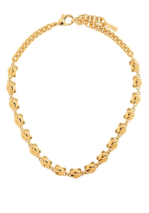 Moschino Teddy Bear choker necklace - Gold