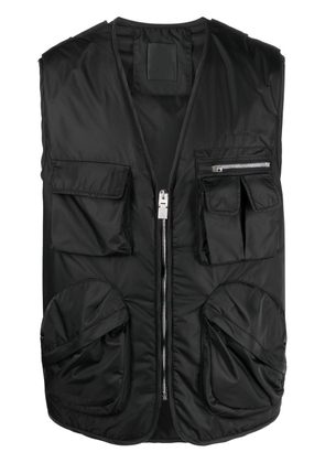 Givenchy cargo pockets gilet - Black