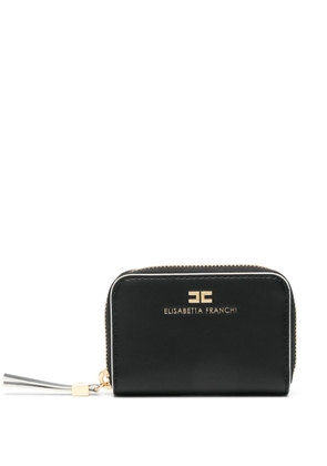 Elisabetta Franchi Essential logo-debossed wallet - Black
