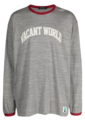 Undercover slogan-print long-sleeved T-shirt - Grey