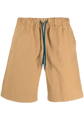 PS Paul Smith logo-patch organic-cotton deck shorts - Neutrals