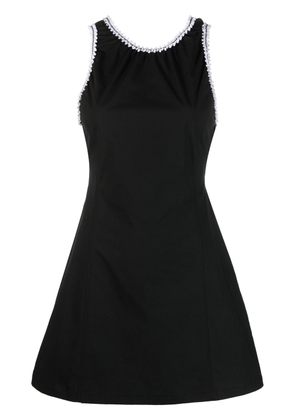Boutique Moschino open-back flared minidress - Black