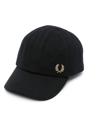 Fred Perry logo-embroidery piqué cap - Black