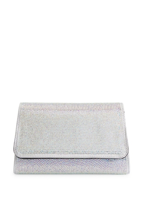 Giuseppe Zanotti Idha crystal-embellished clutch bag - Silver