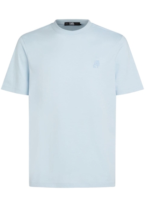 Karl Lagerfeld Kameo logo-embroidered T-shirt - Blue