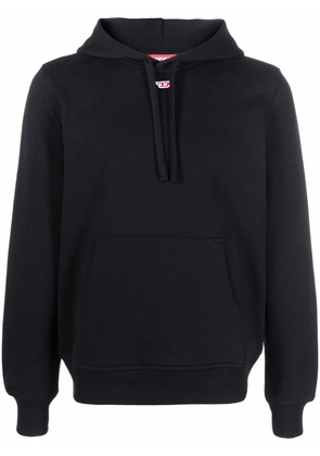 Diesel S-Ginn-Hood-D logo-appliqué hoodie - Black