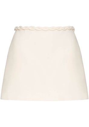 Valentino Garavani high-waisted silk skirt - White