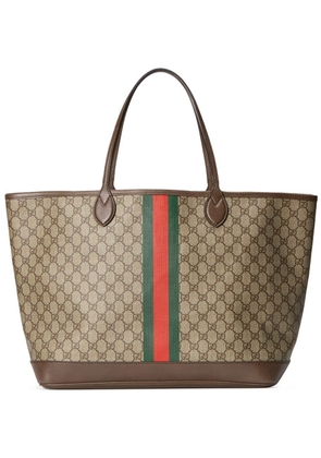 Gucci large Ophidia tote bag - Brown