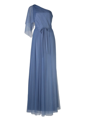 Marchesa Notte Bridesmaids one shoulder bridesmaid gown - Blue