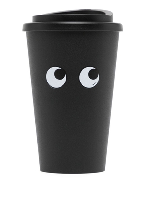 Anya Hindmarch Eyes-print travel coffee cup - Black