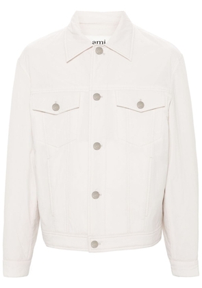 AMI Paris padded buttoned jacket - 193 CHALK