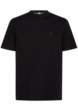 Karl Lagerfeld Kameo logo-embroidered T-shirt - Black