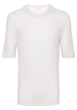 AMI Paris semi-sheer lyocell T-shirt - 193 CHALK