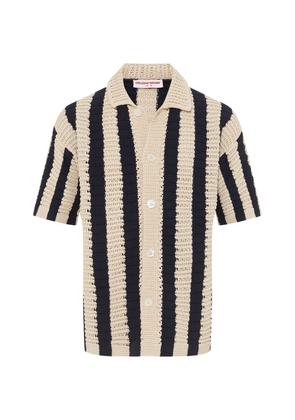 Orlebar Brown Crochet Striped Thomas Shirt